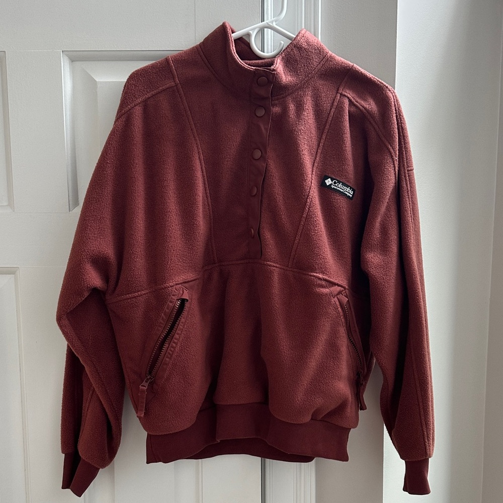 Columbia Maroon Fleece Jacket
